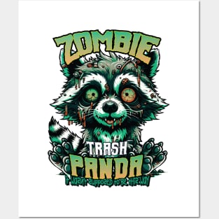 Zombie Trash Panda -Zombified Raccoon Posters and Art